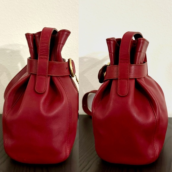 ❤️SOLD❤️Vintage Coach Red Soho Belted Pouch 4156 - Picture 5 of 10